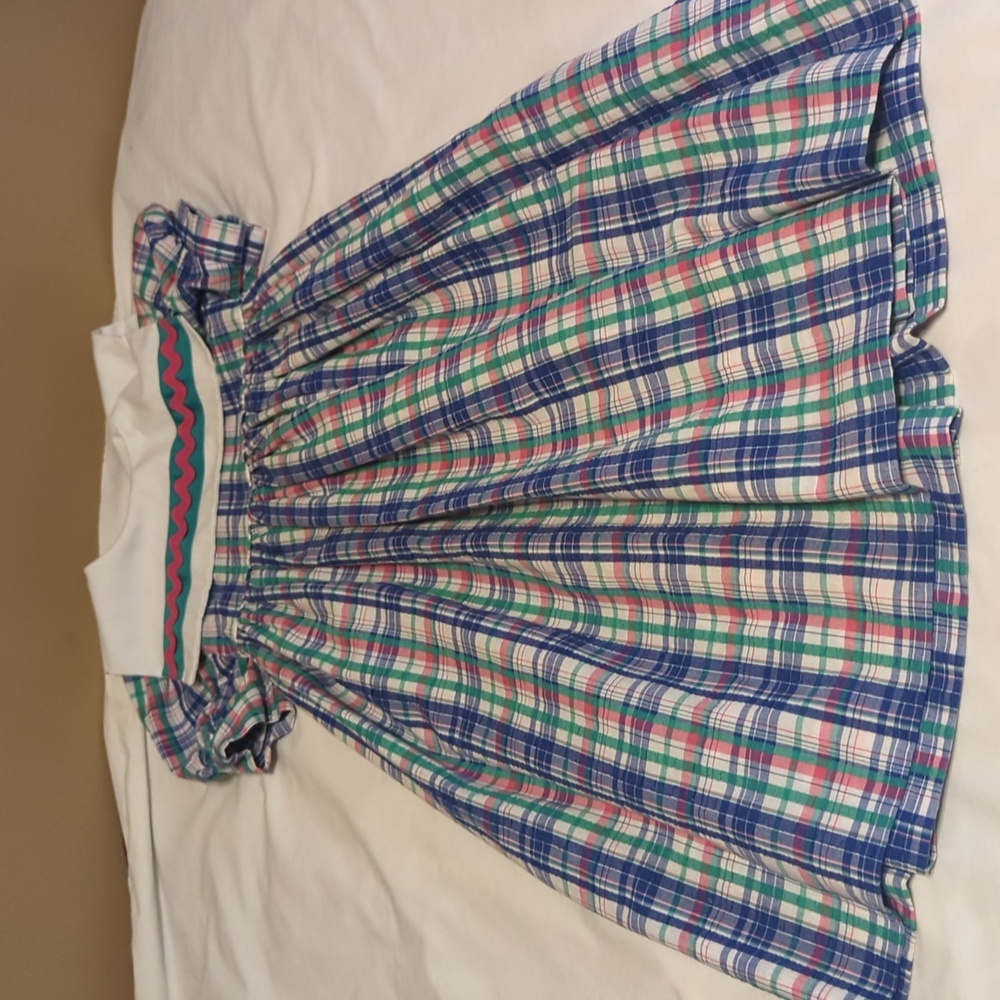 Vintage Monday's Child  Pastel blue,green, pink and white girls dress size 6X